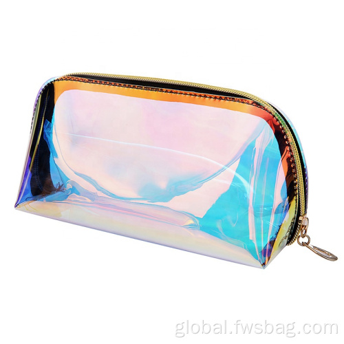 Cute Makeup Bags Pvc Plastic Zipper Travel Clear rainbow Makeup Bag Manufactory